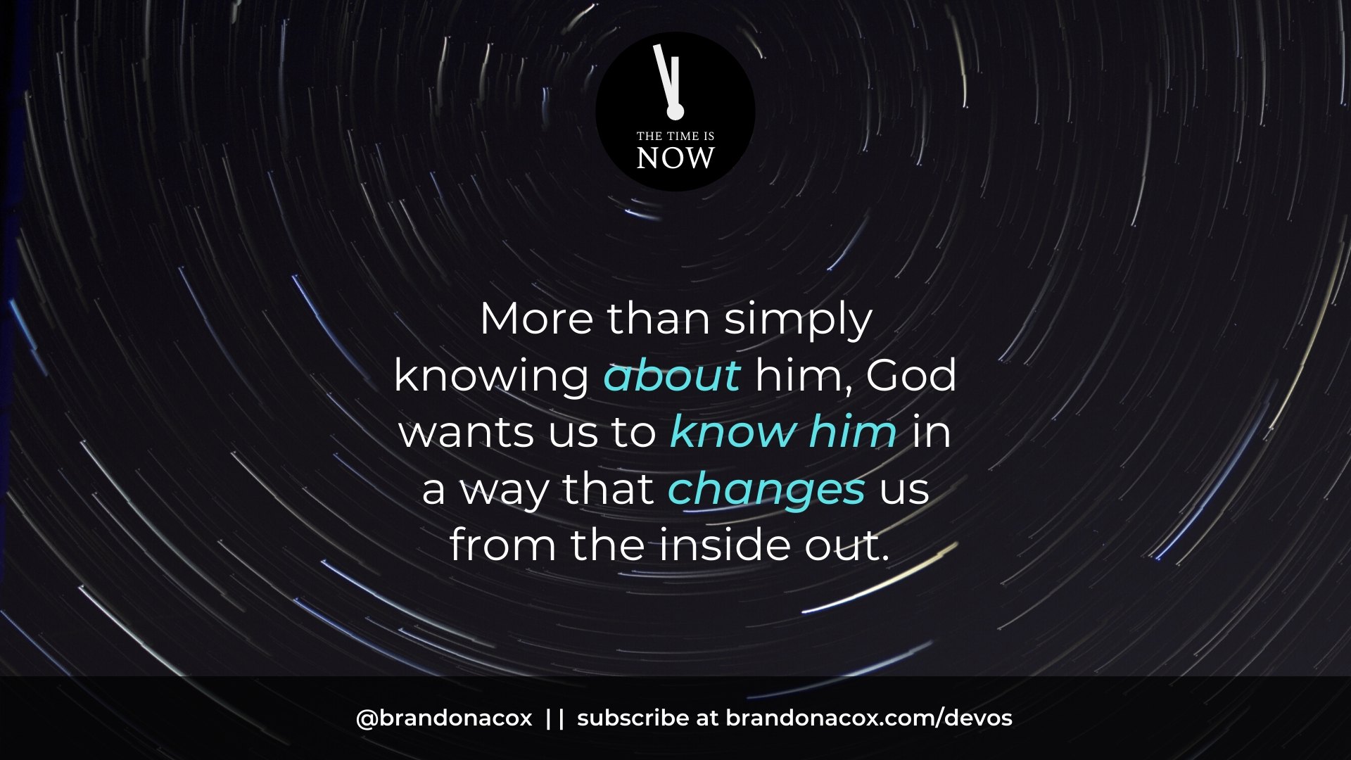 Know Him Know God