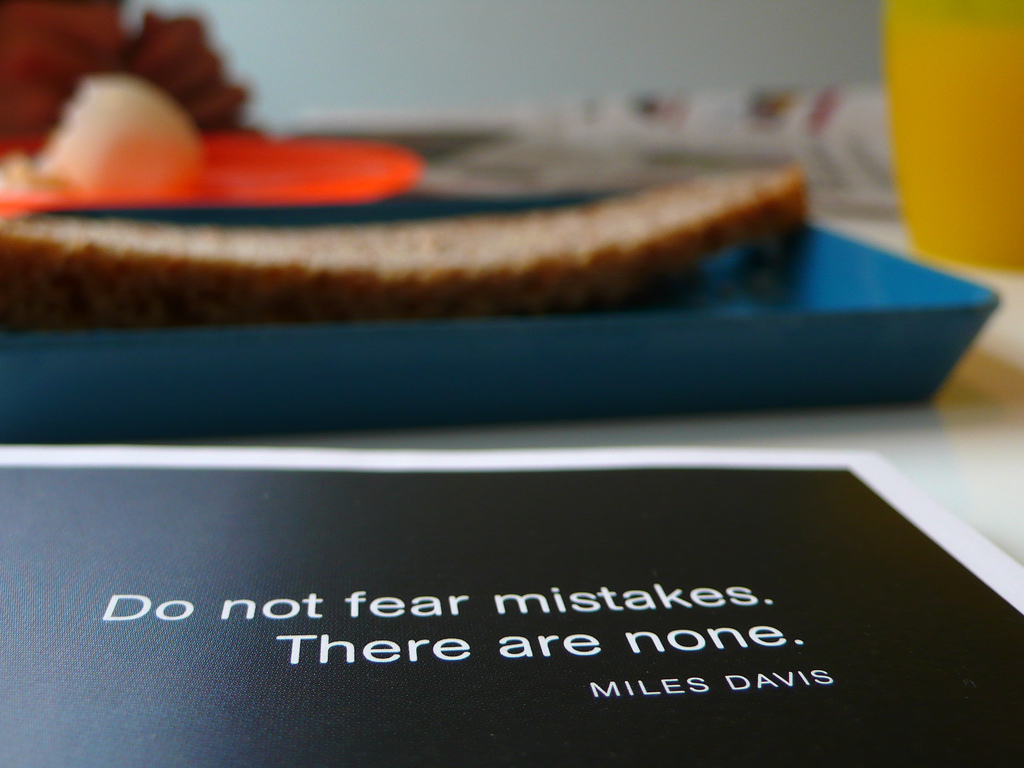 Miles Davis on Mistakes Miles Davis quote about mistakes