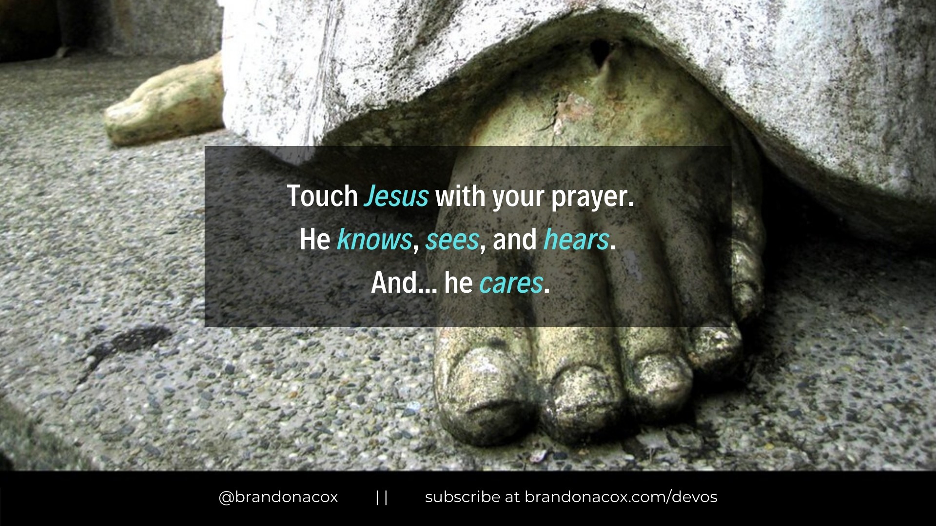 Touch Jesus Touch Jesus with Prayer